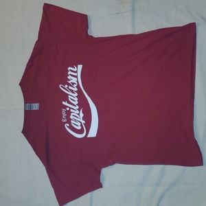 Enjoy Capitalism mens graphic tee